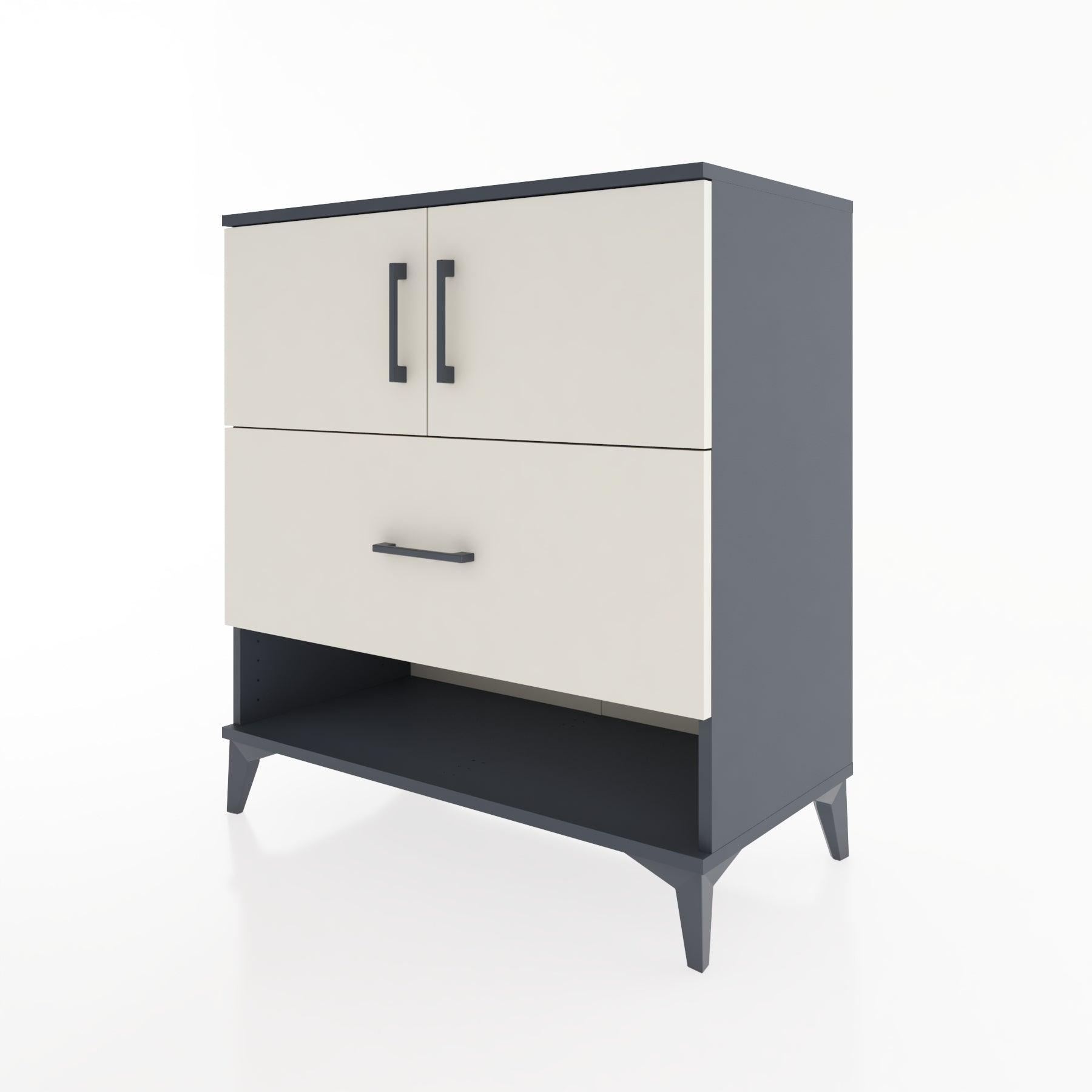 Woodntry Modular Dresser Anthracite 88x44x84 cm Functional F120-2