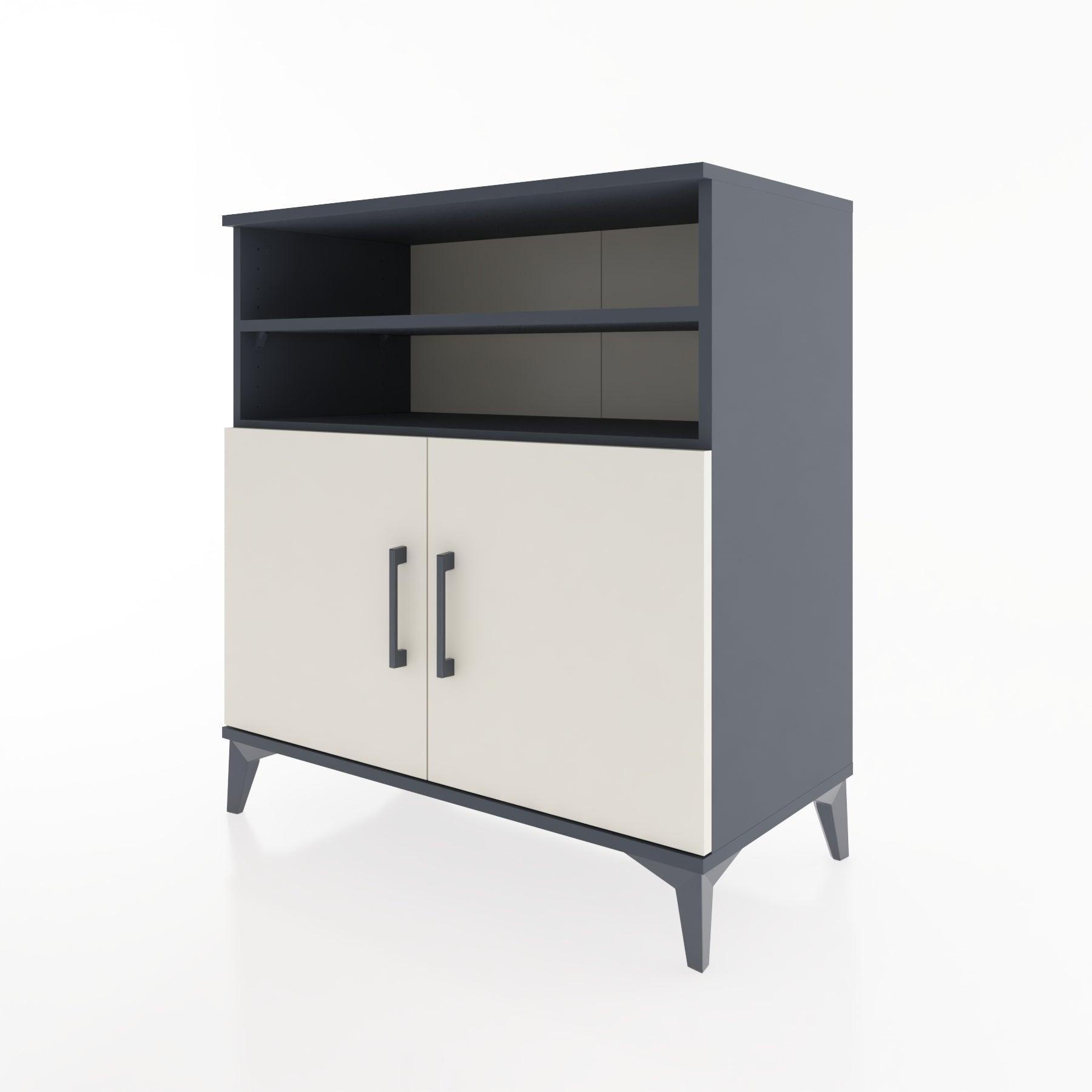 Woodntry Modular Dresser Anthracite 88x44x84 cm with Cover and Shelf KR37-2
