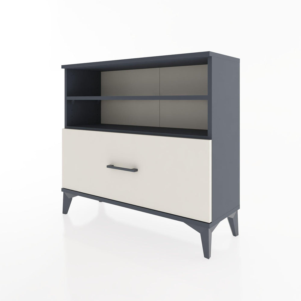 Woodntry Modüler Şifonyer Raf ve Çekmece V1 88x30x68 cm Antrasit - Woodntry