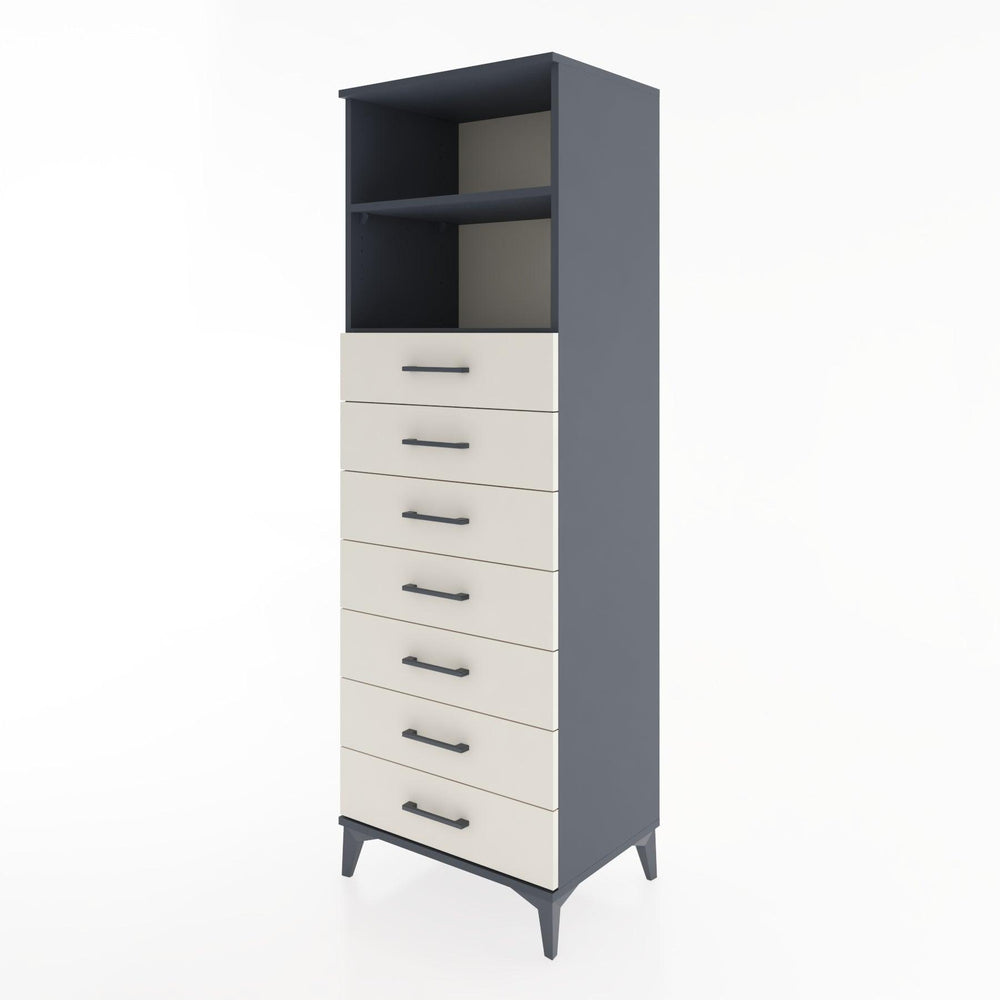 Woodntry Modular Cabinet Anthracite 60x44x170 cm with Drawers and Shelves CR33-2