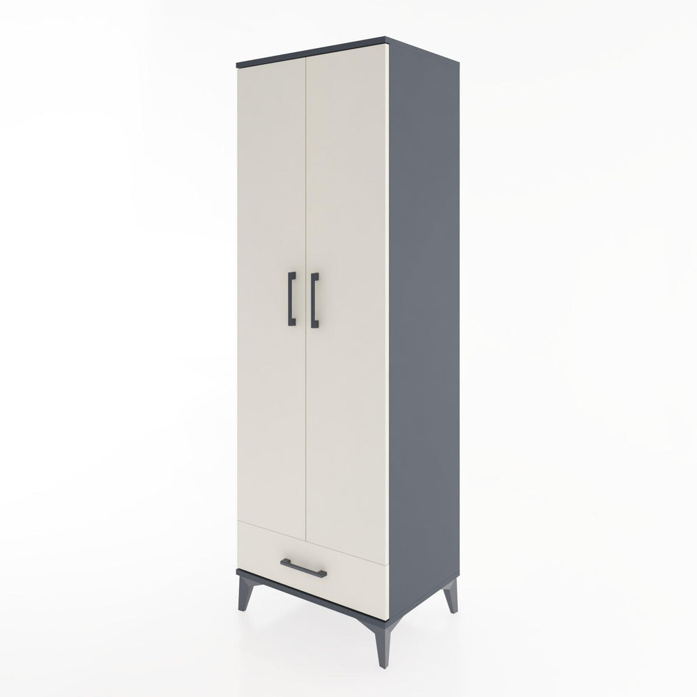 Woodntry Modular Cabinet Anthracite 60x44x170 cm with Doors and Drawers KC8-2