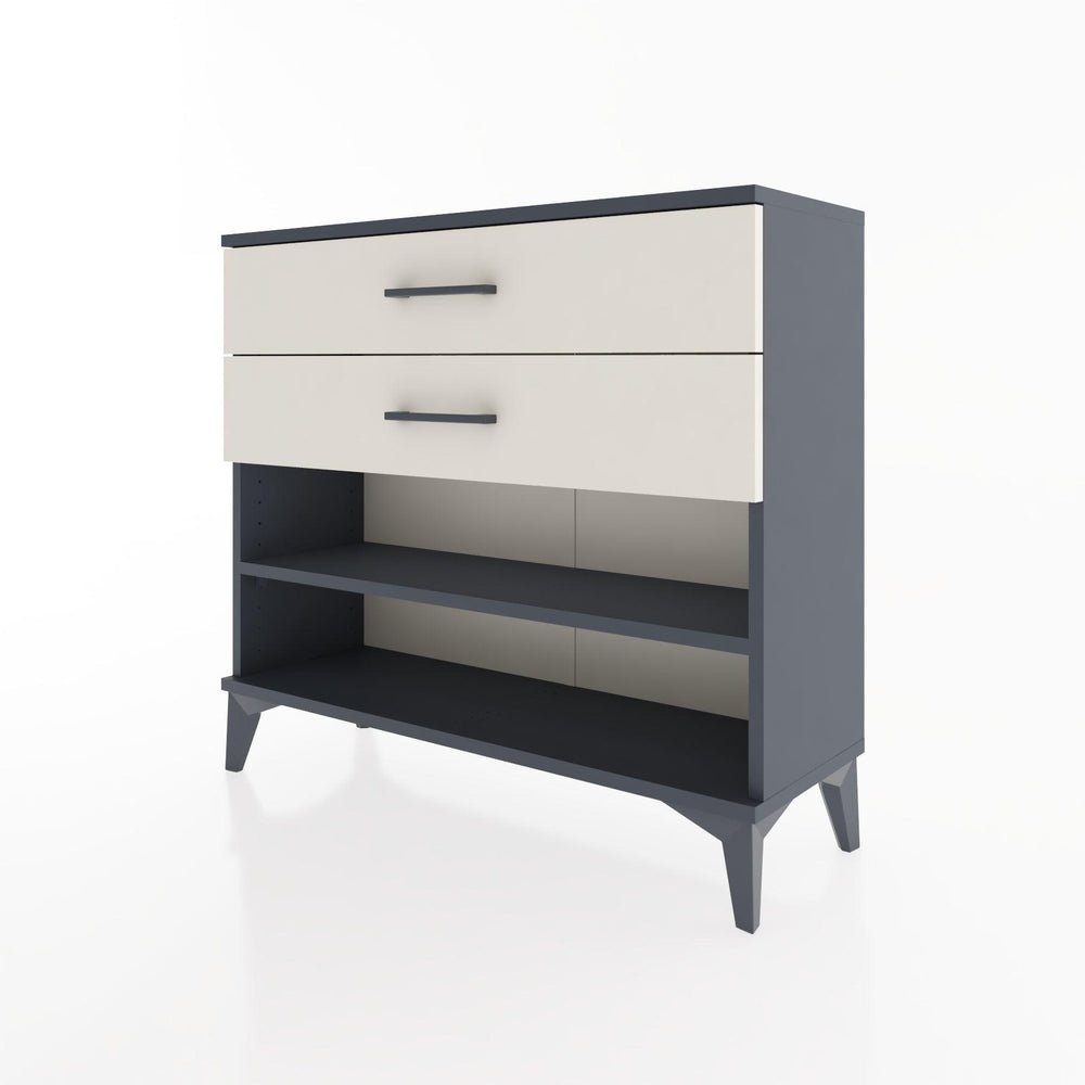 Woodntry Modüler Şifonyer İki Çekmeceli V1 88x30x68 cm Antrasit - Woodntry