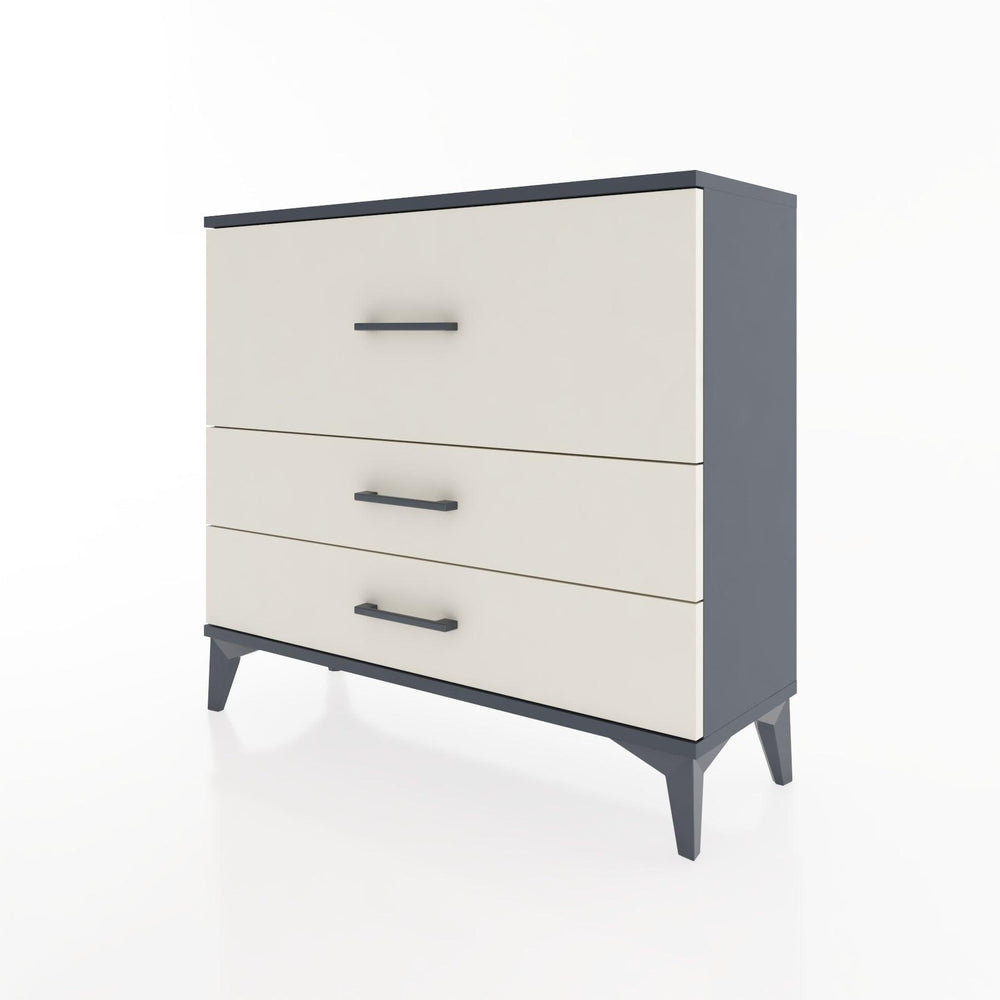 Woodntry Modüler Şifonyer Üç Çekmeceli V4 88x30x68 cm Antrasit - Woodntry