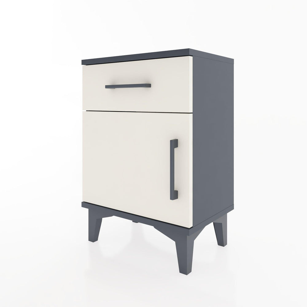 Woodntry Modüler Komodin Çekmece ve Kapaklı 44x30x52 cm Antrasit - Woodntry