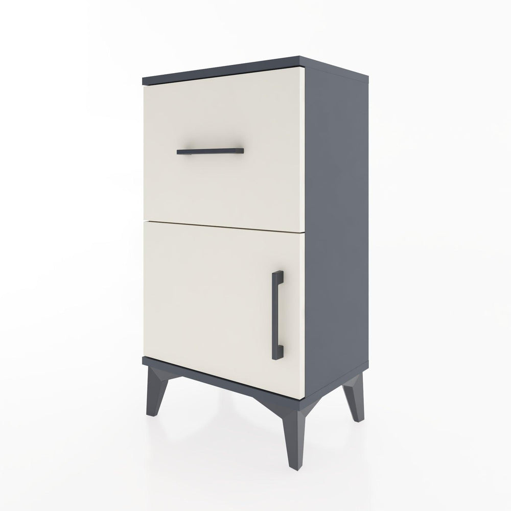 Woodntry Modüler Komodin Çekmece ve Kapaklı V1 44x30x68 cm Antrasit - Woodntry