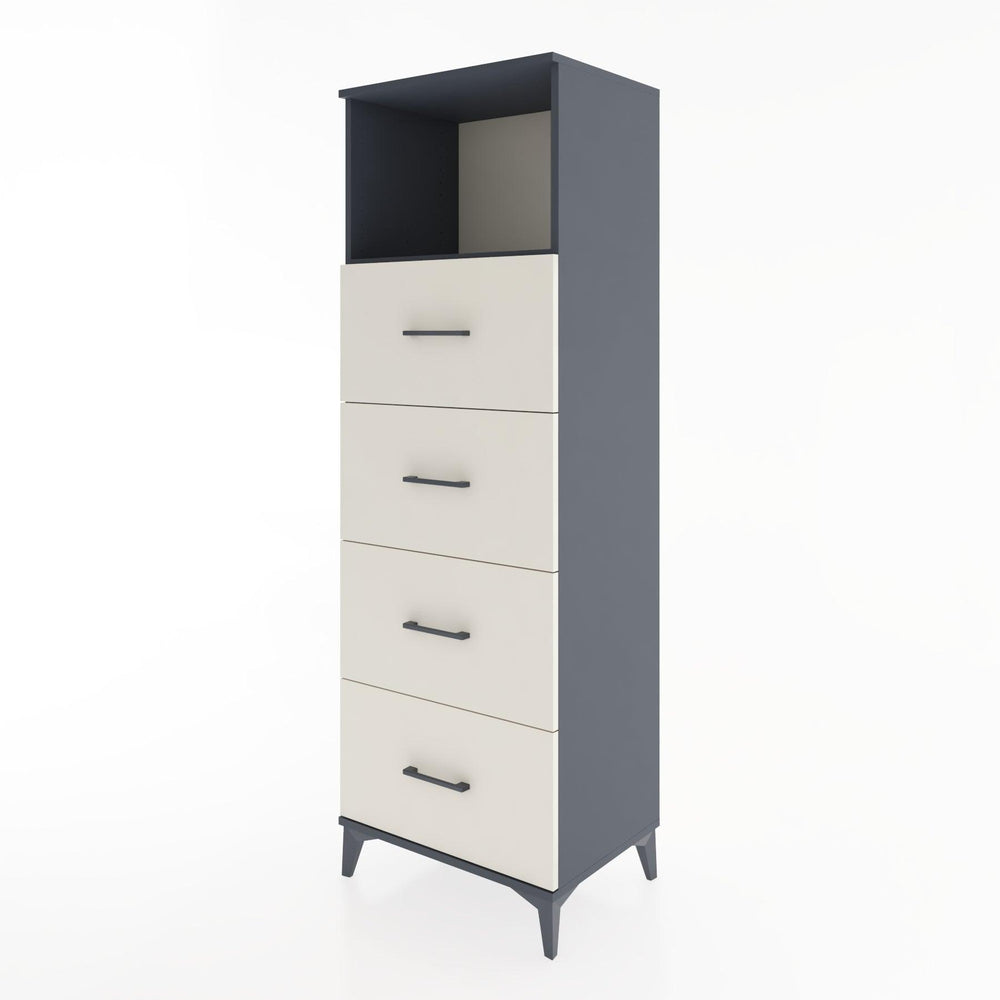 Woodntry Modular Cabinet Anthracite 60x44x170 cm with Drawers and Shelves CR52-2