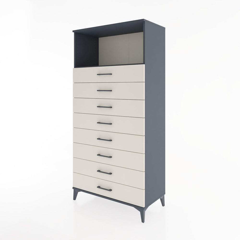 Woodntry Modular Cabinet Anthracite 88x44x170 cm with Drawers and Shelves CR32-2