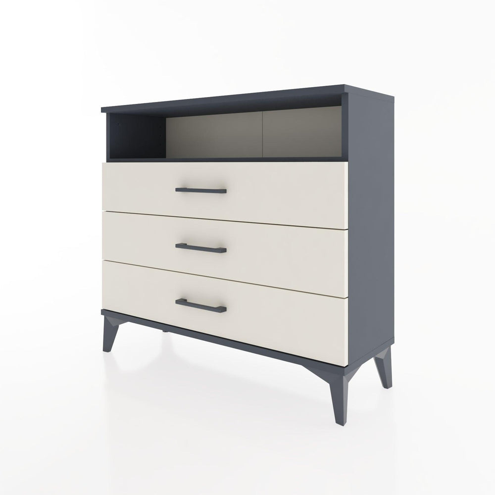 Woodntry Modüler Şifonyer Üç Çekmeceli V2 88x30x68 cm Antrasit - Woodntry