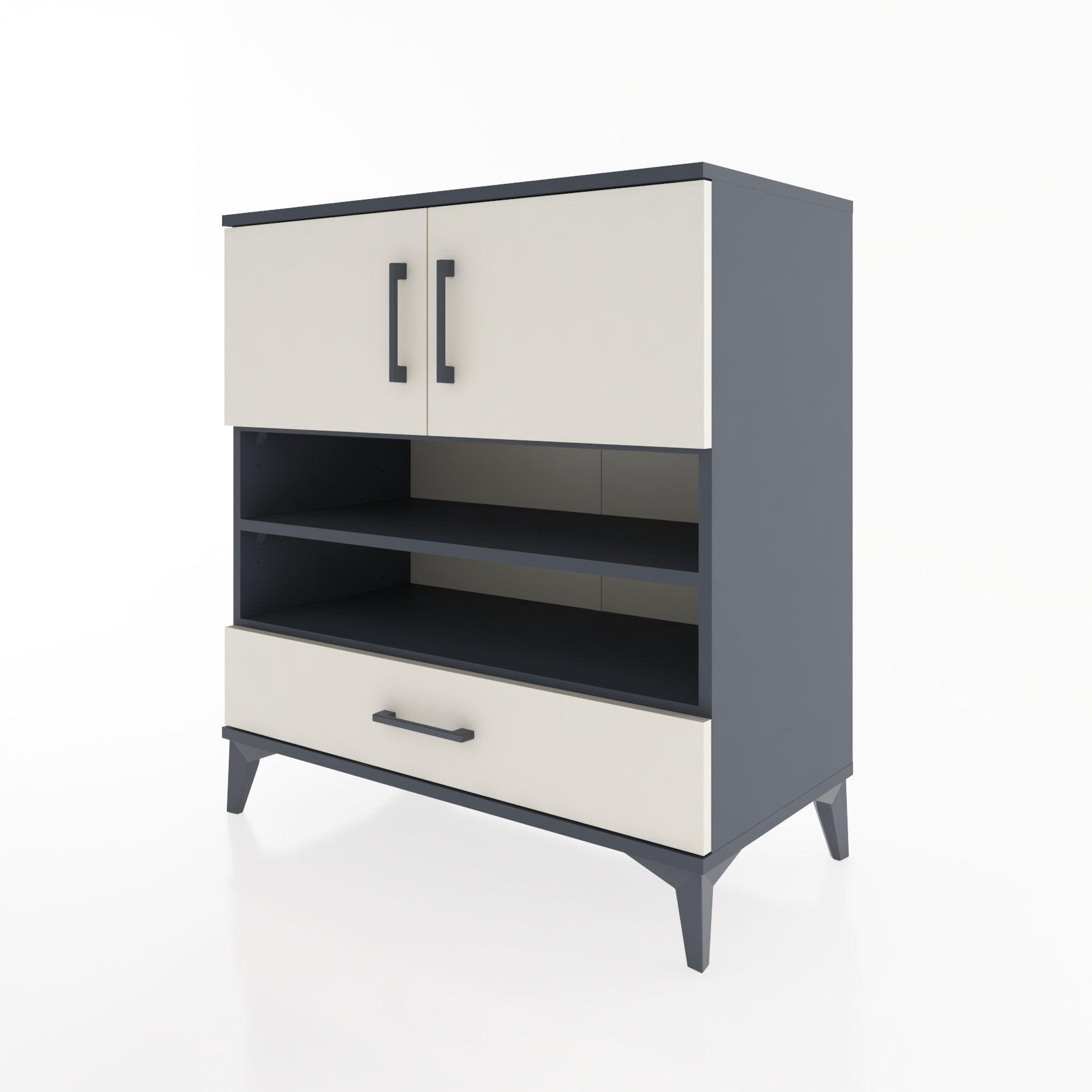 Woodntry Modular Dresser Anthracite 88x44x84 cm Functional F94-2