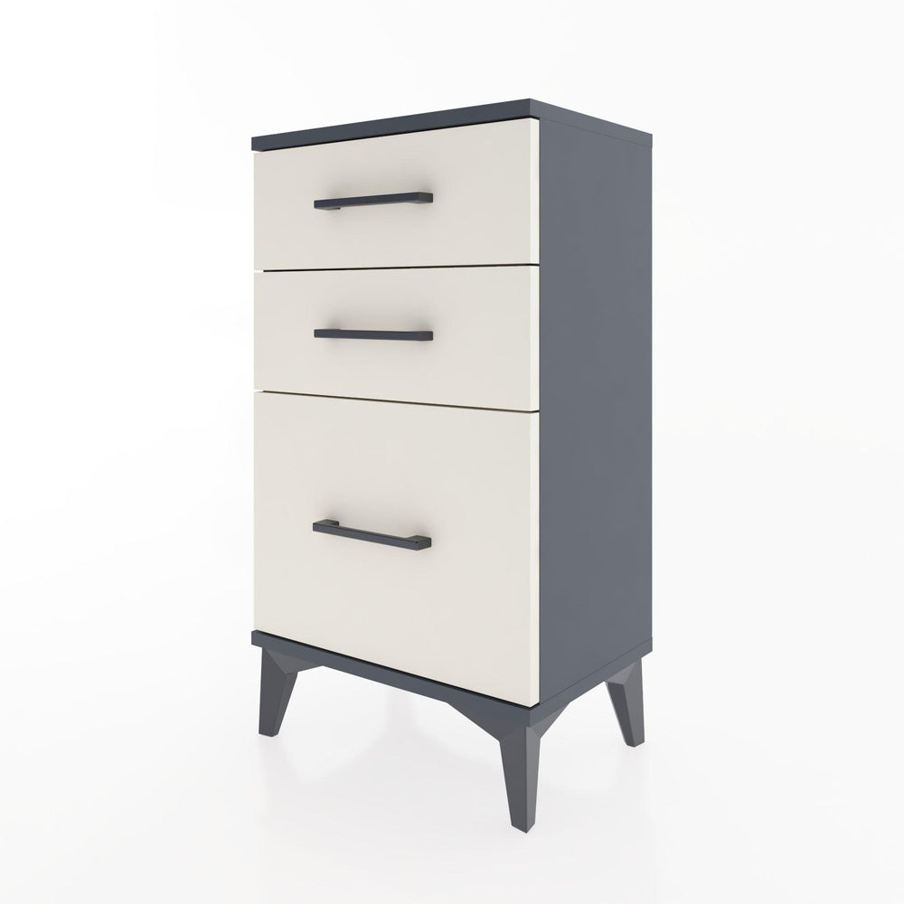 Woodntry Modüler Komodin Üç Çekmeceli V2 44x30x68 cm Antrasit - Woodntry