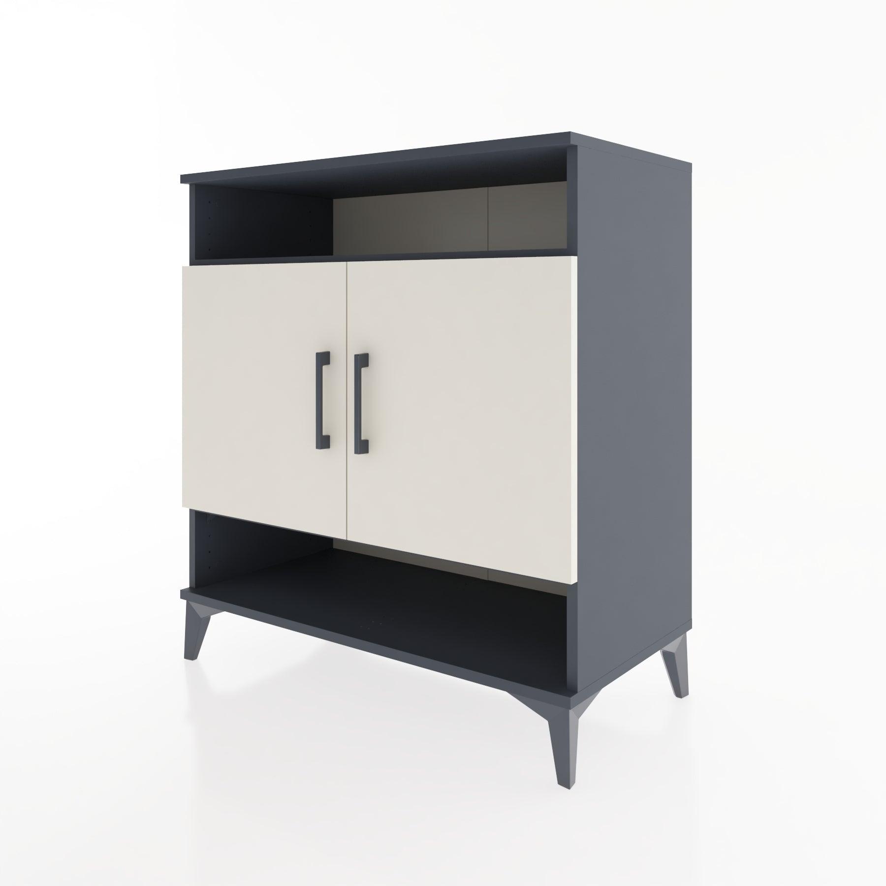 Woodntry Modular Dresser Anthracite 88x44x84 cm with Cover and Shelf KR69-2