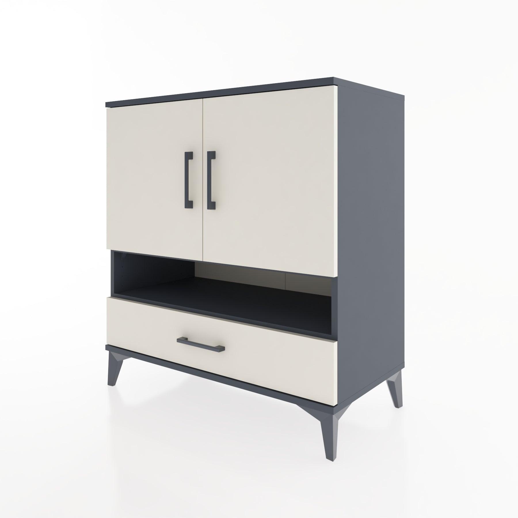 Woodntry Modular Dresser Anthracite 88x44x84 cm Functional F29-2