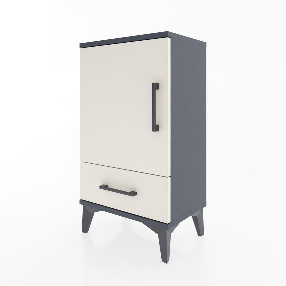 Woodntry Modüler Komodin Çekmece ve Kapaklı V3 44x30x68 cm Antrasit - Woodntry