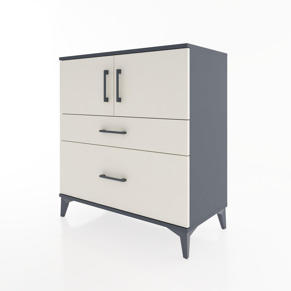 Woodntry Modular Dresser Anthracite 88x44x84 cm with Cover and Drawer KC110-2