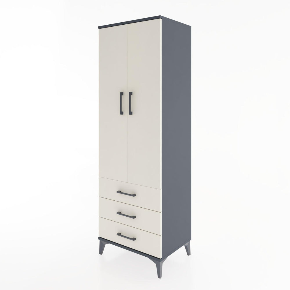 Woodntry Modular Cabinet Anthracite 60x44x170 cm with Doors and Drawers KC28-2