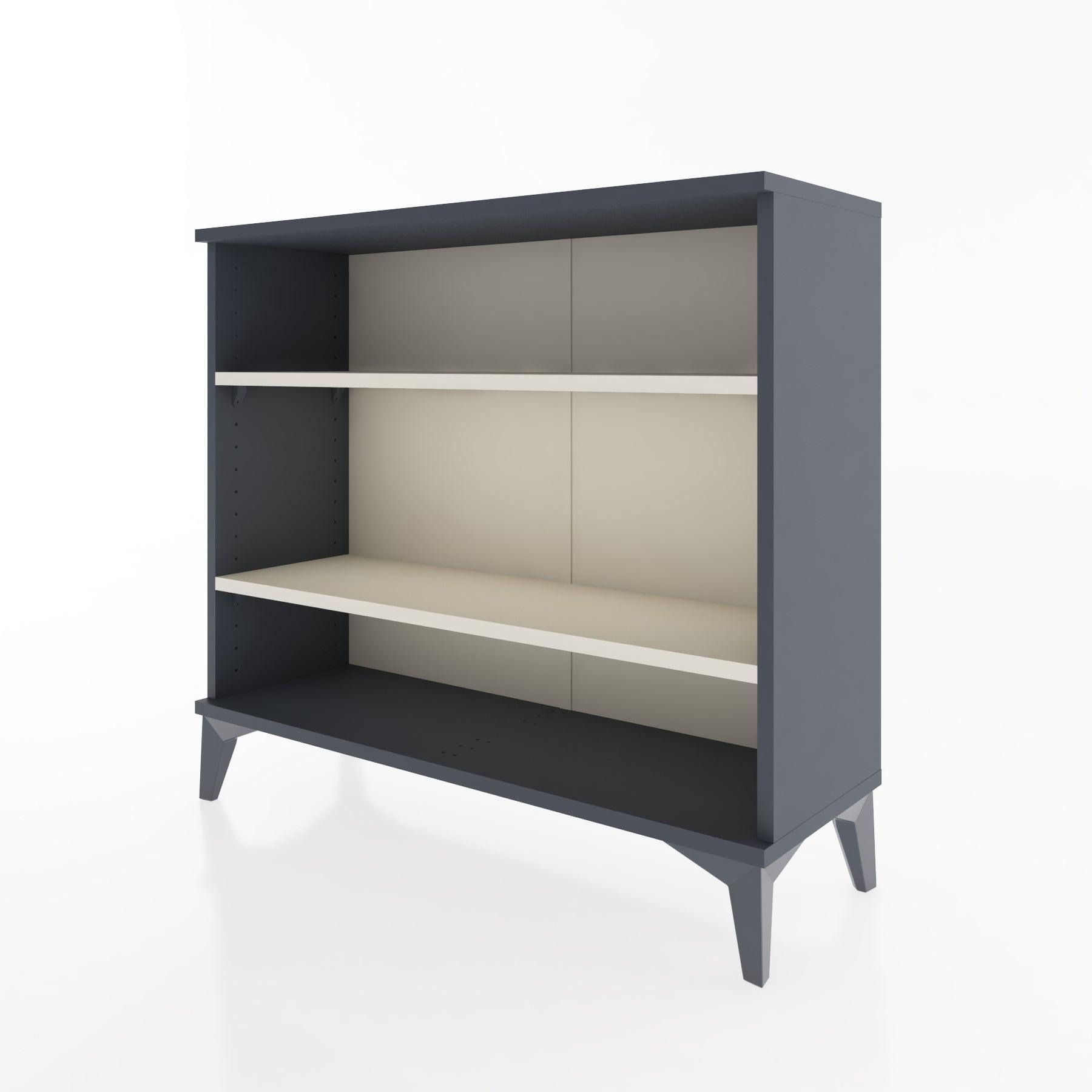 Woodntry Modüler Şifonyer İki Raflı 88x30x68 cm Antrasit - Woodntry