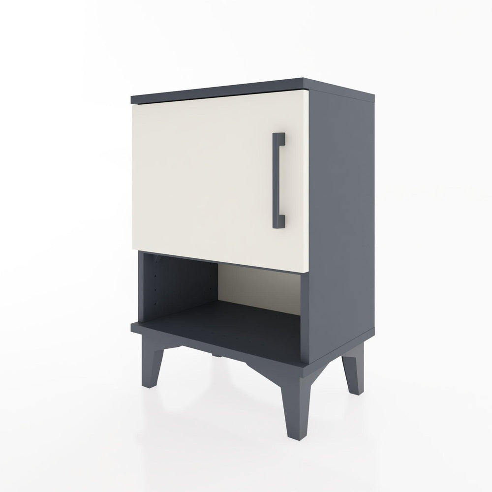 Woodntry Modüler Komodin Tek Kapak ve Raflı 44x30x52 cm Antrasit - Woodntry