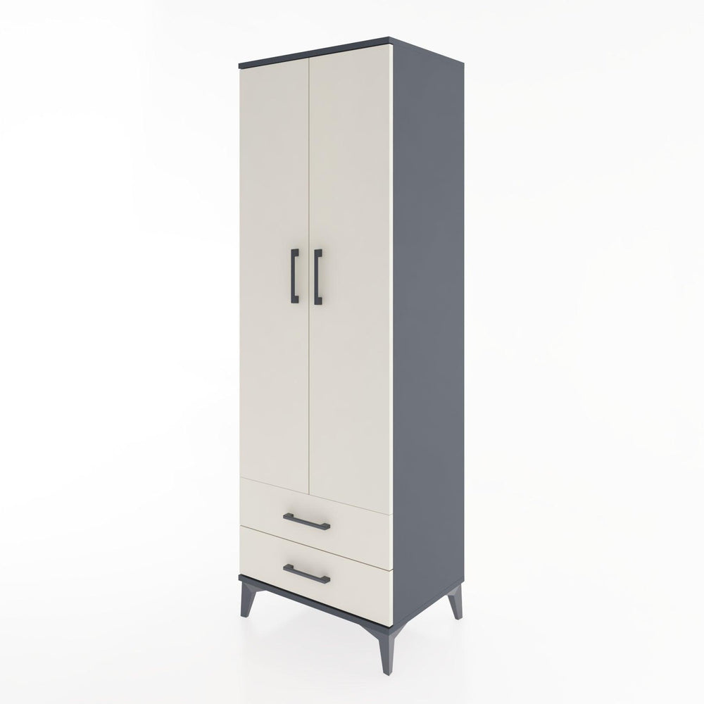 Woodntry Modular Cabinet Anthracite 60x44x170 cm with Doors and Drawers KC7-2