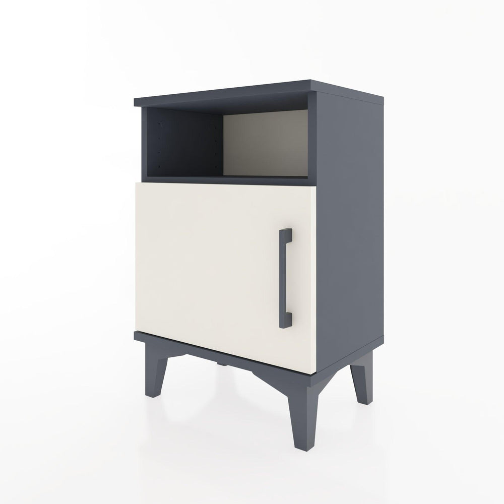 Woodntry Modüler Komodin Raf ve Tek Kapaklı 44x30x52 cm Antrasit - Woodntry