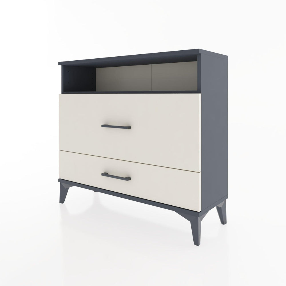 Woodntry Modüler Şifonyer İki Çekmeceli V7 88x30x68 cm Antrasit - Woodntry