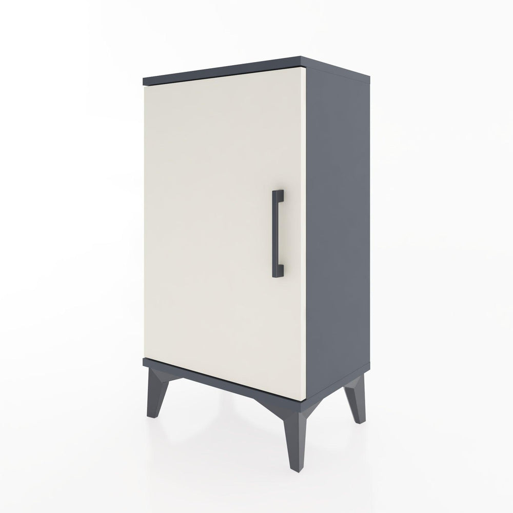 Woodntry Modüler Komodin Tek Kapaklı 44x30x68 cm Antrasit - Woodntry