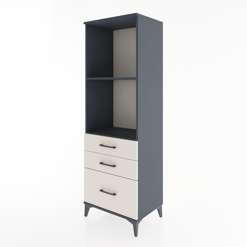 Woodntry Modular Cabinet Anthracite 60x44x170 cm with Drawers and Shelves CR42-2