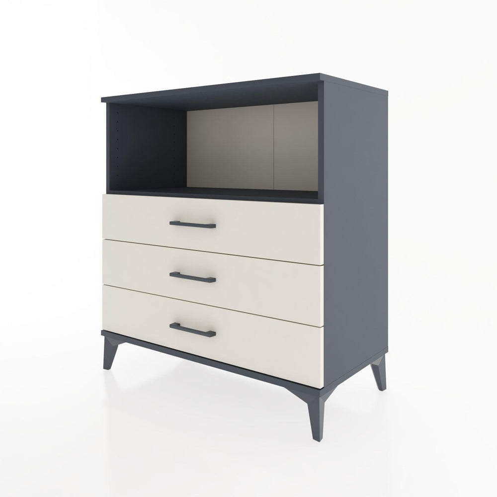 Woodntry Modular Dresser Anthracite 88x44x84 cm with Drawers and Shelves CR18-2