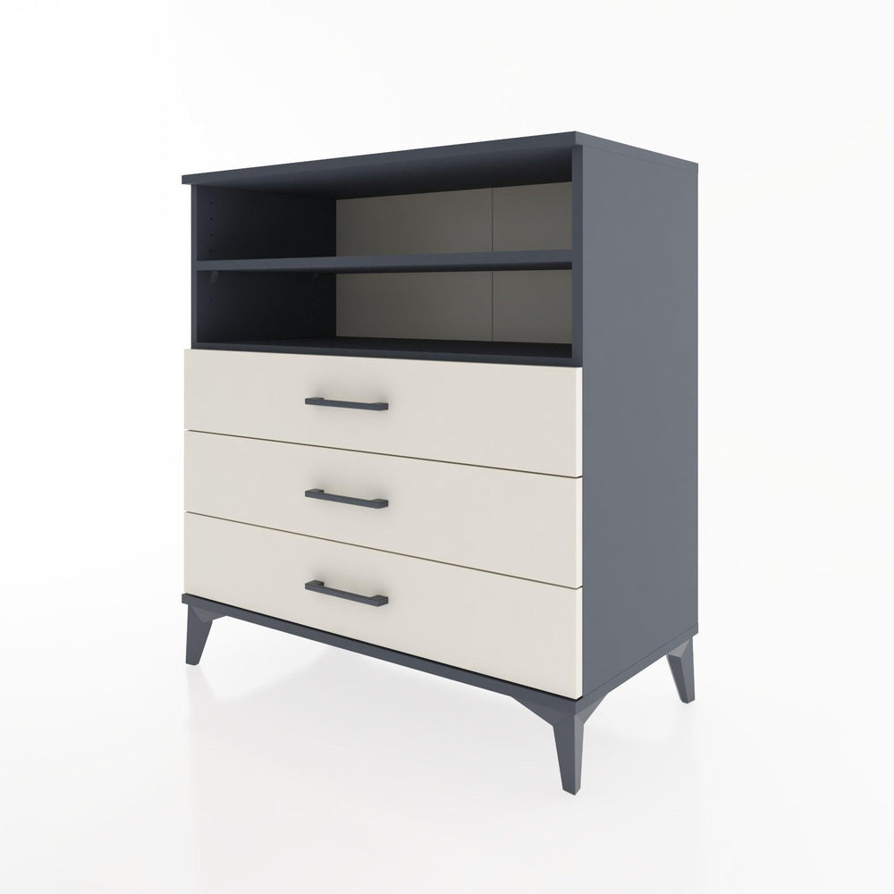 Woodntry Modular Dresser Anthracite 88x44x84 cm with Drawers and Shelves CR17-2