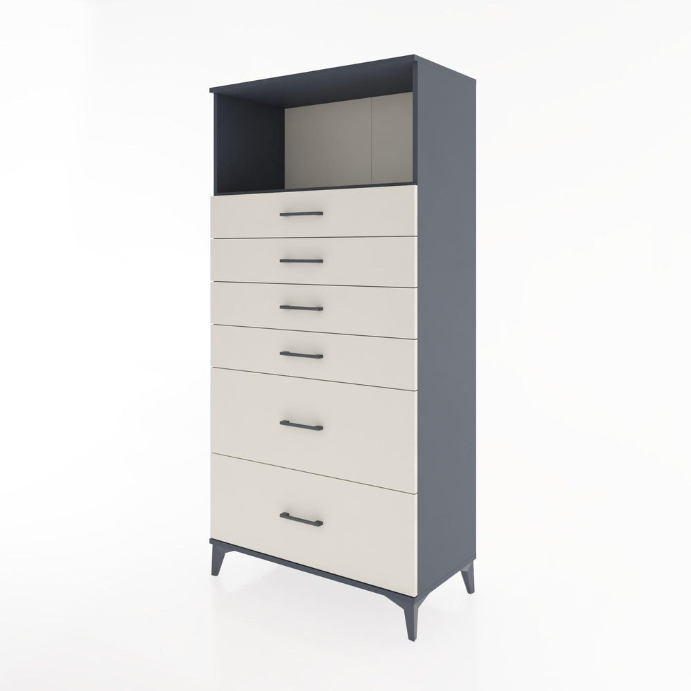 Woodntry Modular Cabinet Anthracite 88x44x170 cm with Drawers and Shelves CR45-2