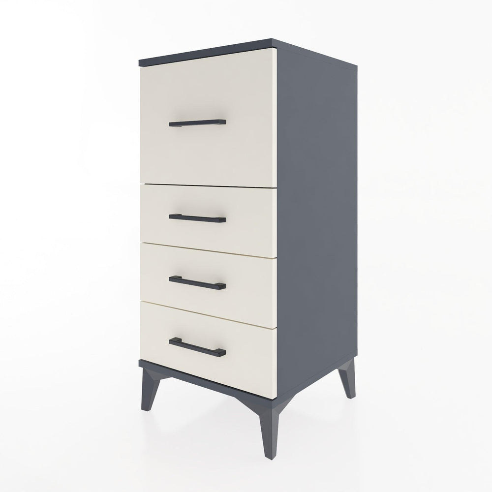 Woodntry Modular Nightstand Anthracite 44x44x84 cm Drawer C1-2