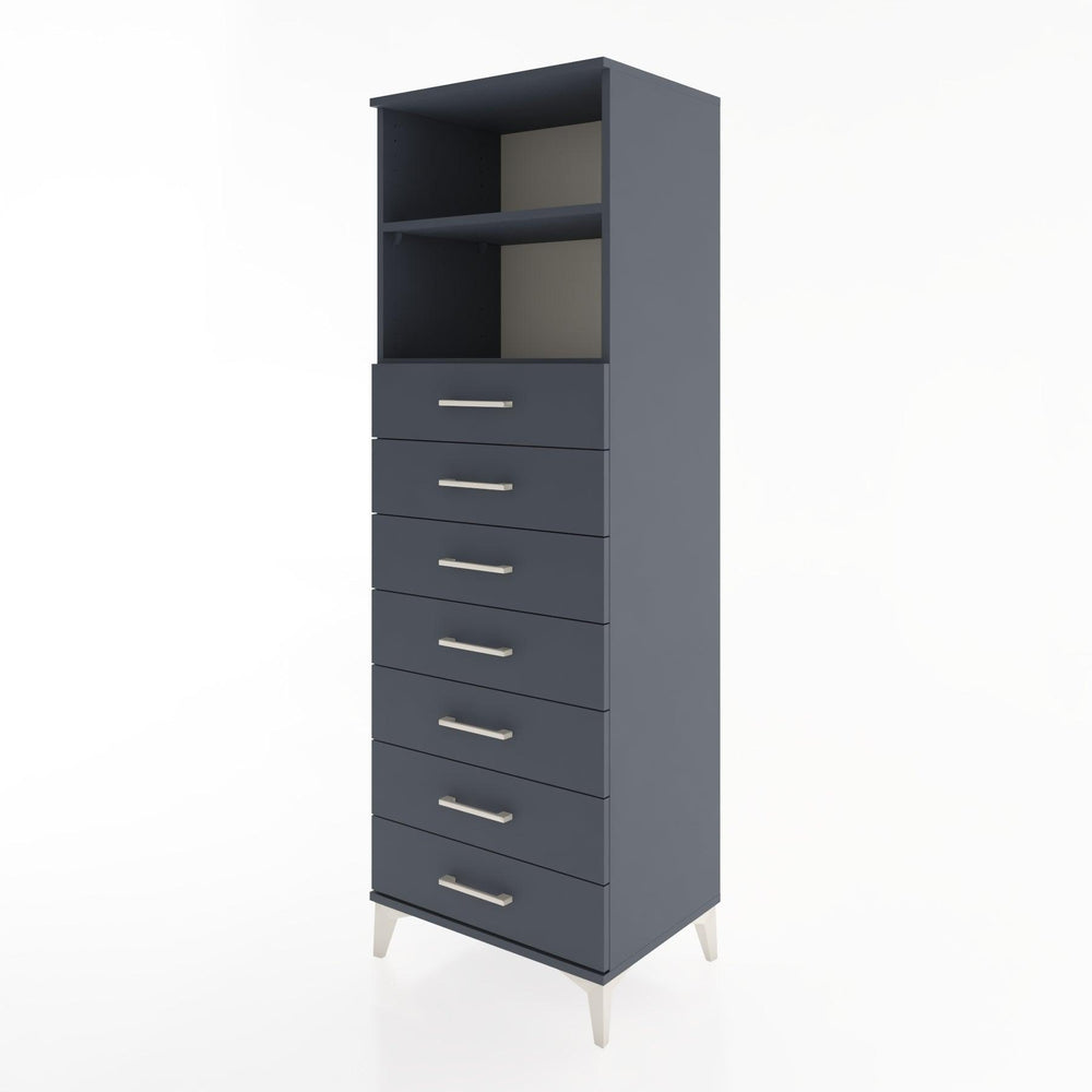 Woodntry Modular Cabinet Anthracite 60x44x170 cm with Drawers and Shelves CR33-2