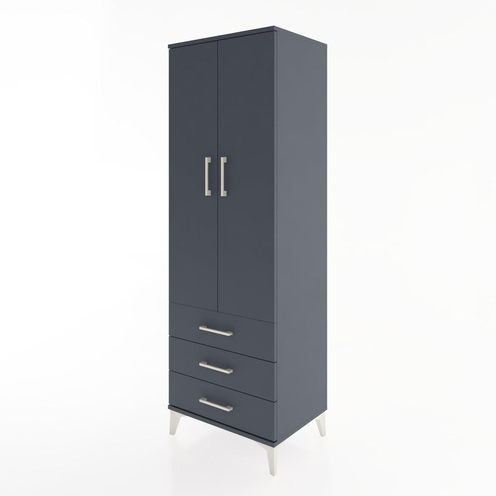 Woodntry Modular Cabinet Anthracite 60x44x170 cm with Doors and Drawers KC6-2