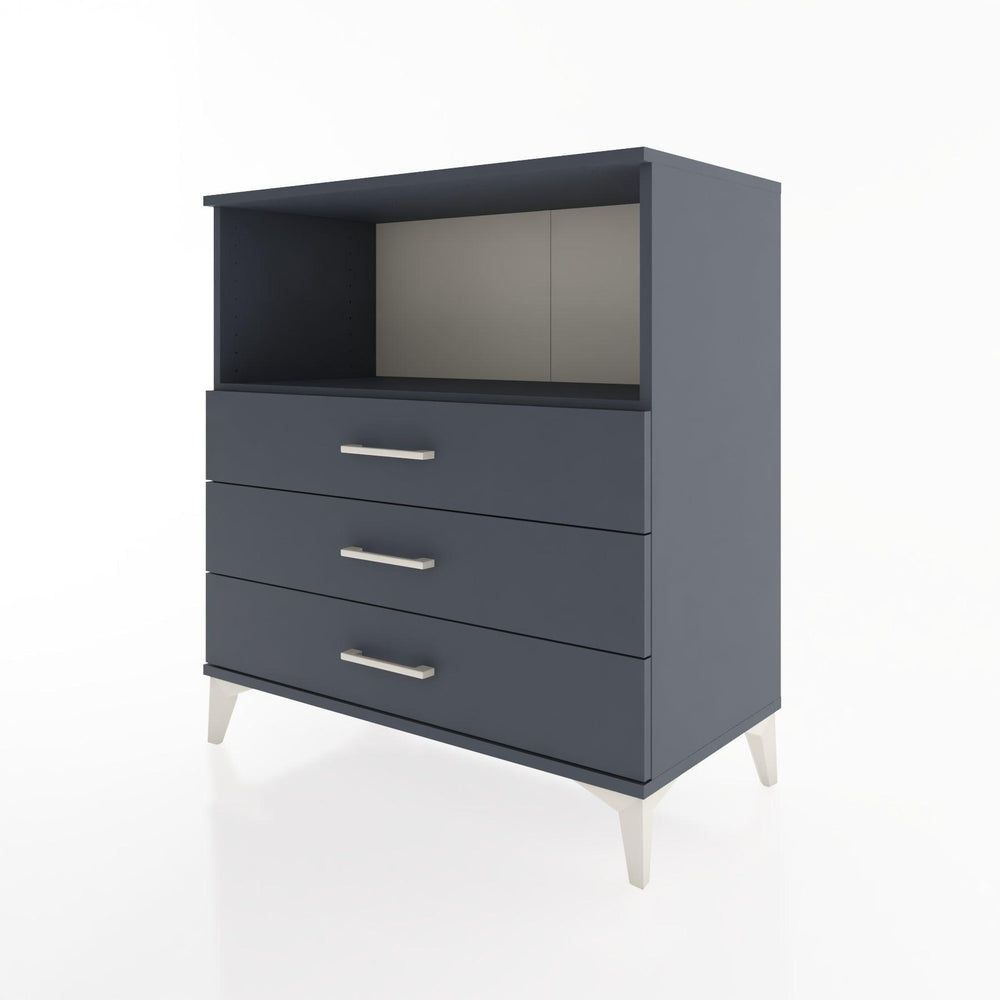 Woodntry Modular Dresser Anthracite 88x44x84 cm with Drawers and Shelves CR18-2