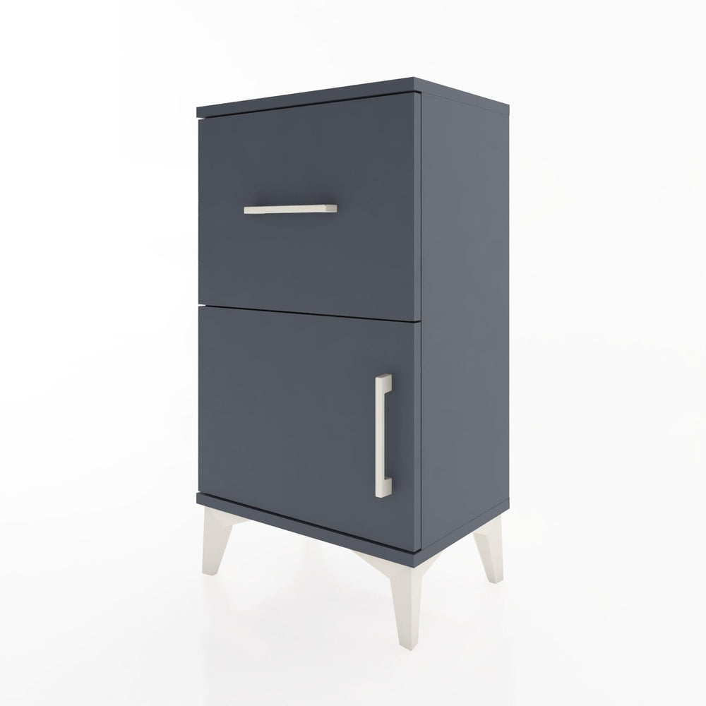 Woodntry Modüler Komodin Çekmece ve Kapaklı V1 44x30x68 cm Antrasit - Woodntry