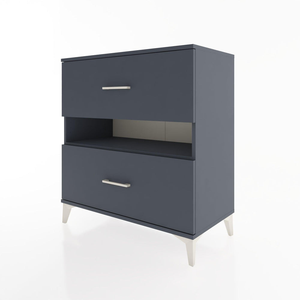 Woodntry Modular Dresser Anthracite 88x44x84 cm with Drawers and Shelves CR2-2