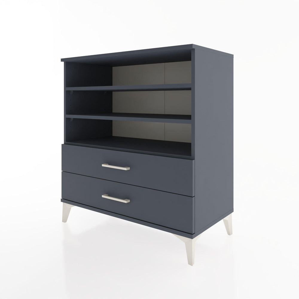 Woodntry Modular Dresser Anthracite 88x44x84 cm with Drawers and Shelves CR15-2