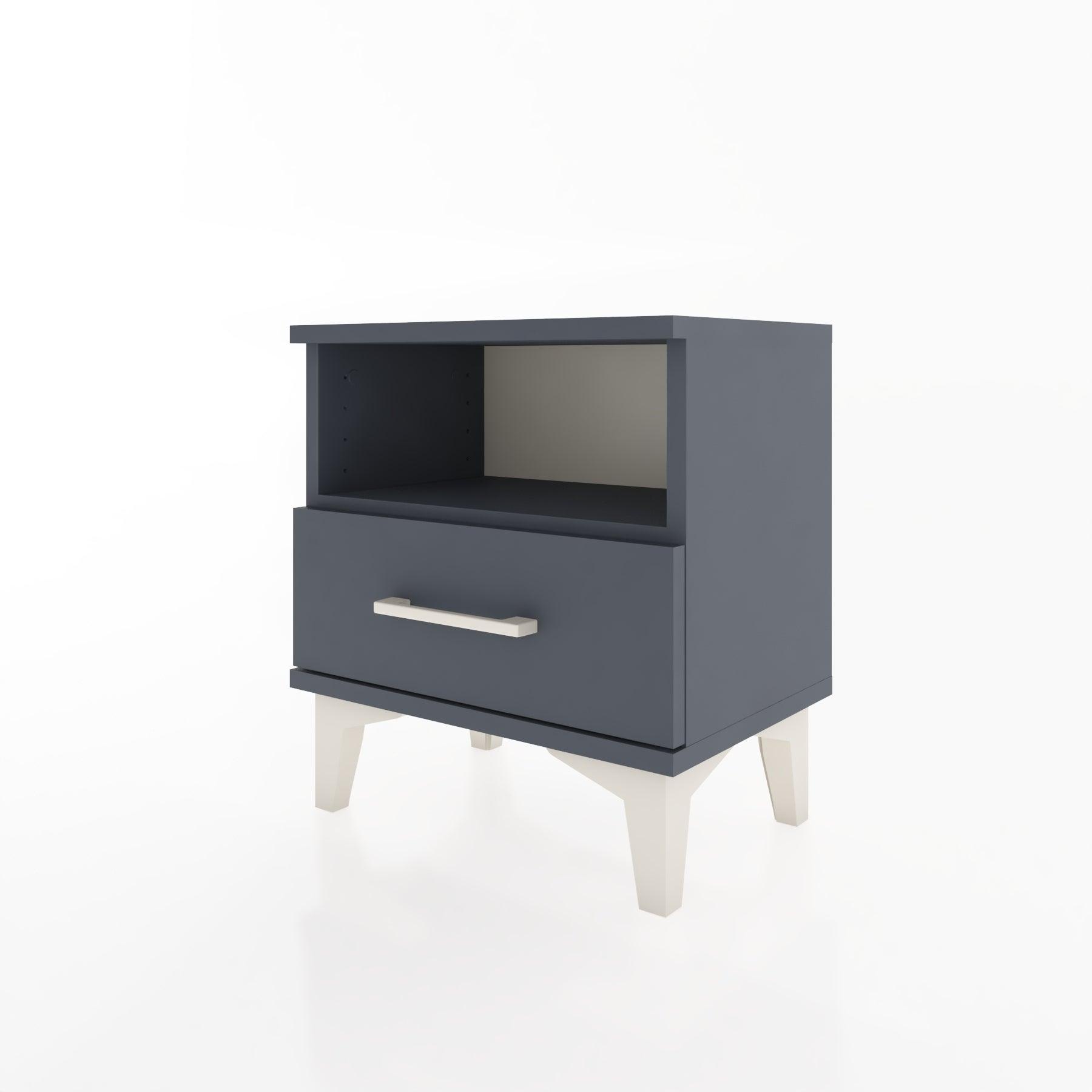 Woodntry Modüler Komodin Raf ve Çekmece 44x30x36 cm Antrasit - Woodntry