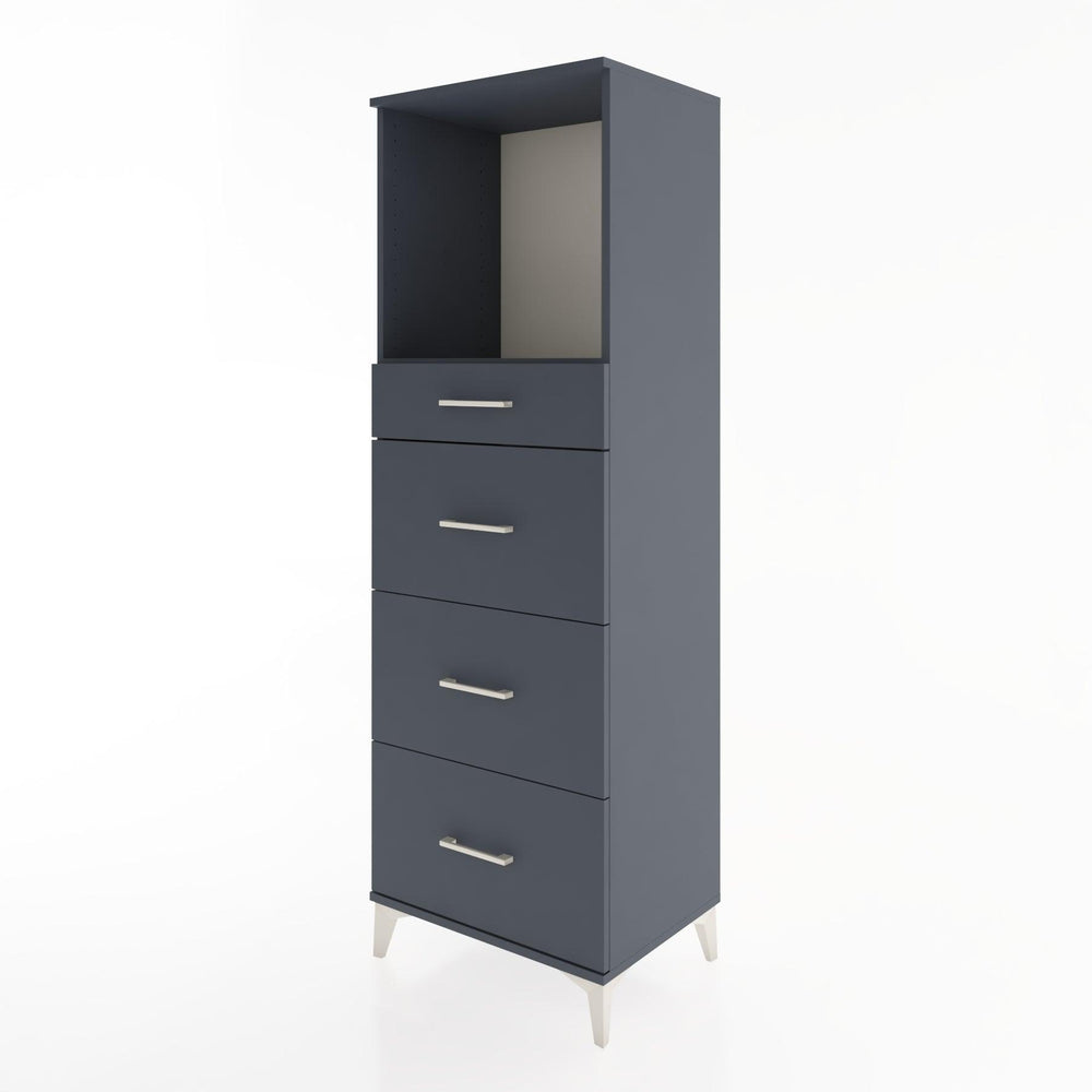 Woodntry Modular Cabinet Anthracite 60x44x170 cm with Drawers and Shelves CR50-2
