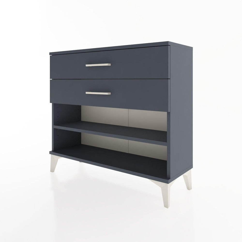 Woodntry Modüler Şifonyer İki Çekmeceli V1 88x30x68 cm Antrasit - Woodntry