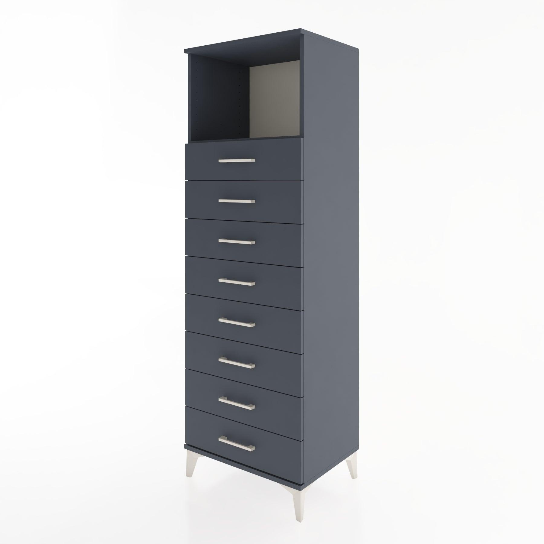 Woodntry Modular Cabinet Anthracite 60x44x170 cm with Drawers and Shelves CR32-2