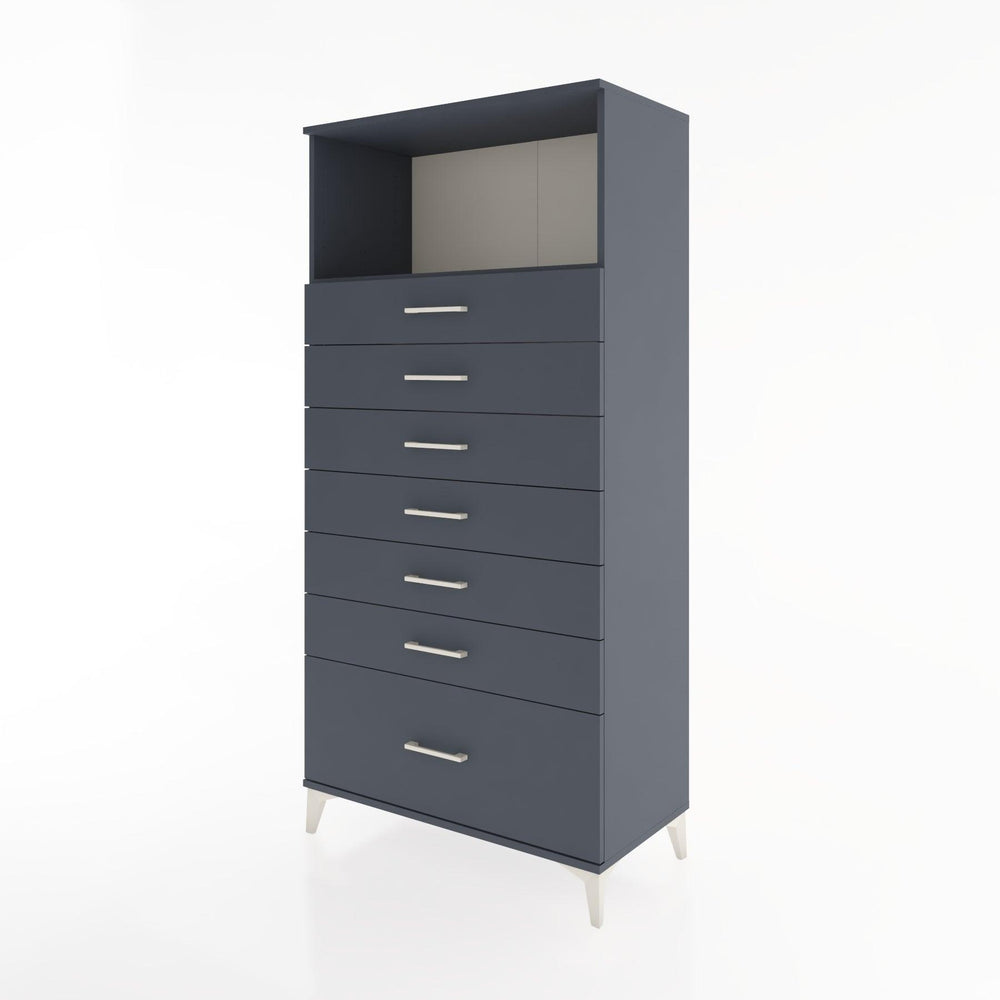 Woodntry Modular Cabinet Anthracite 88x44x170 cm with Drawers and Shelves CR38-2