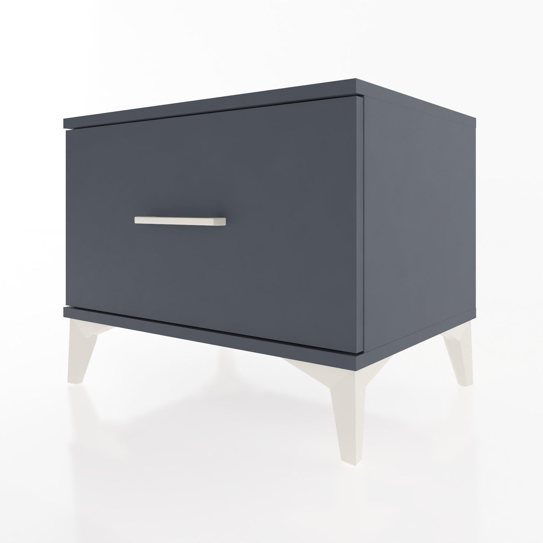 Woodntry Modular Nightstand Anthracite 60x44x68 cm Drawer C1-2