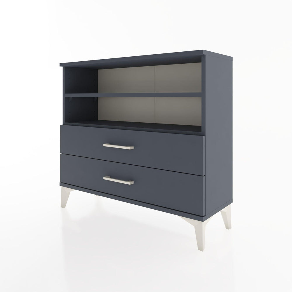 Woodntry Modüler Şifonyer İki Çekmeceli V2 88x30x68 cm Antrasit - Woodntry