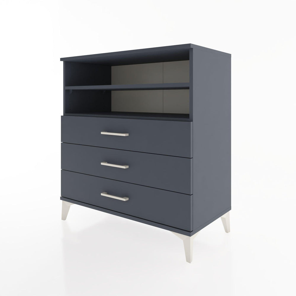 Woodntry Modular Dresser Anthracite 88x44x84 cm with Drawers and Shelves CR17-2