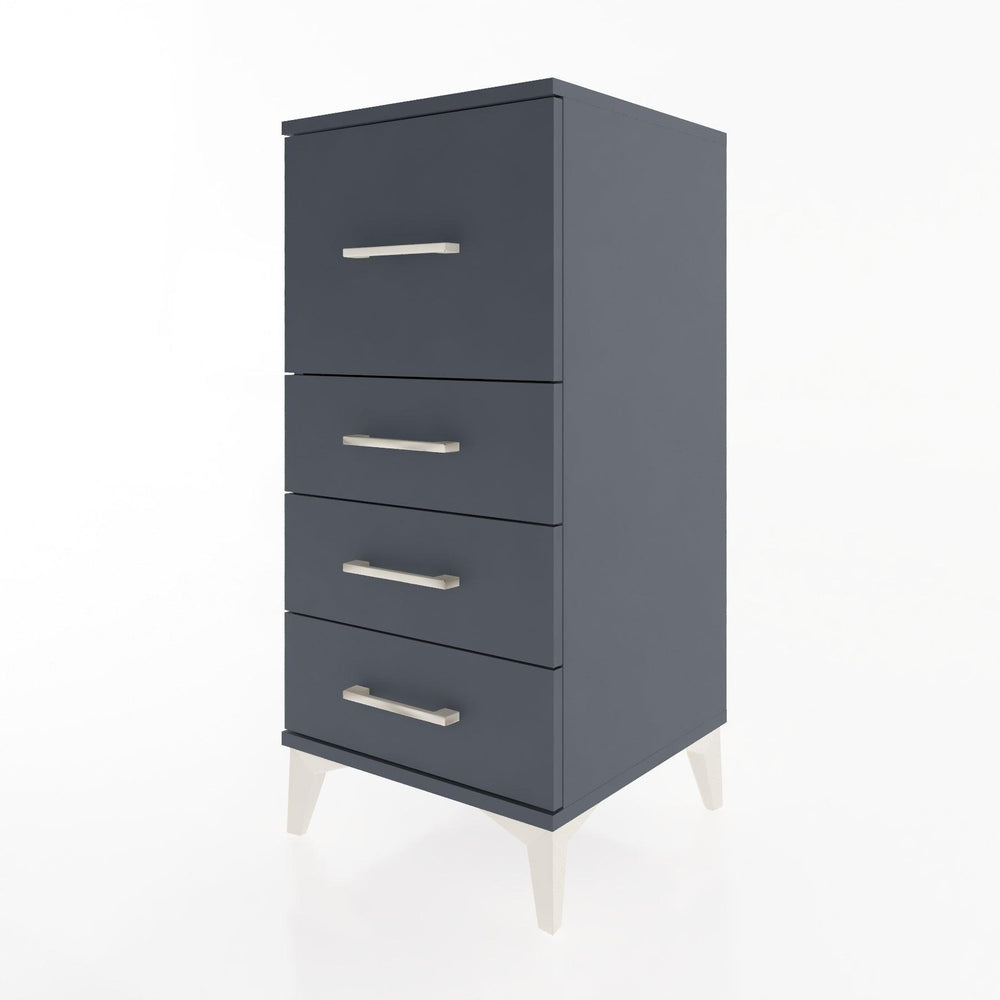 Woodntry Modular Nightstand Anthracite 44x44x84 cm Drawer C1-2
