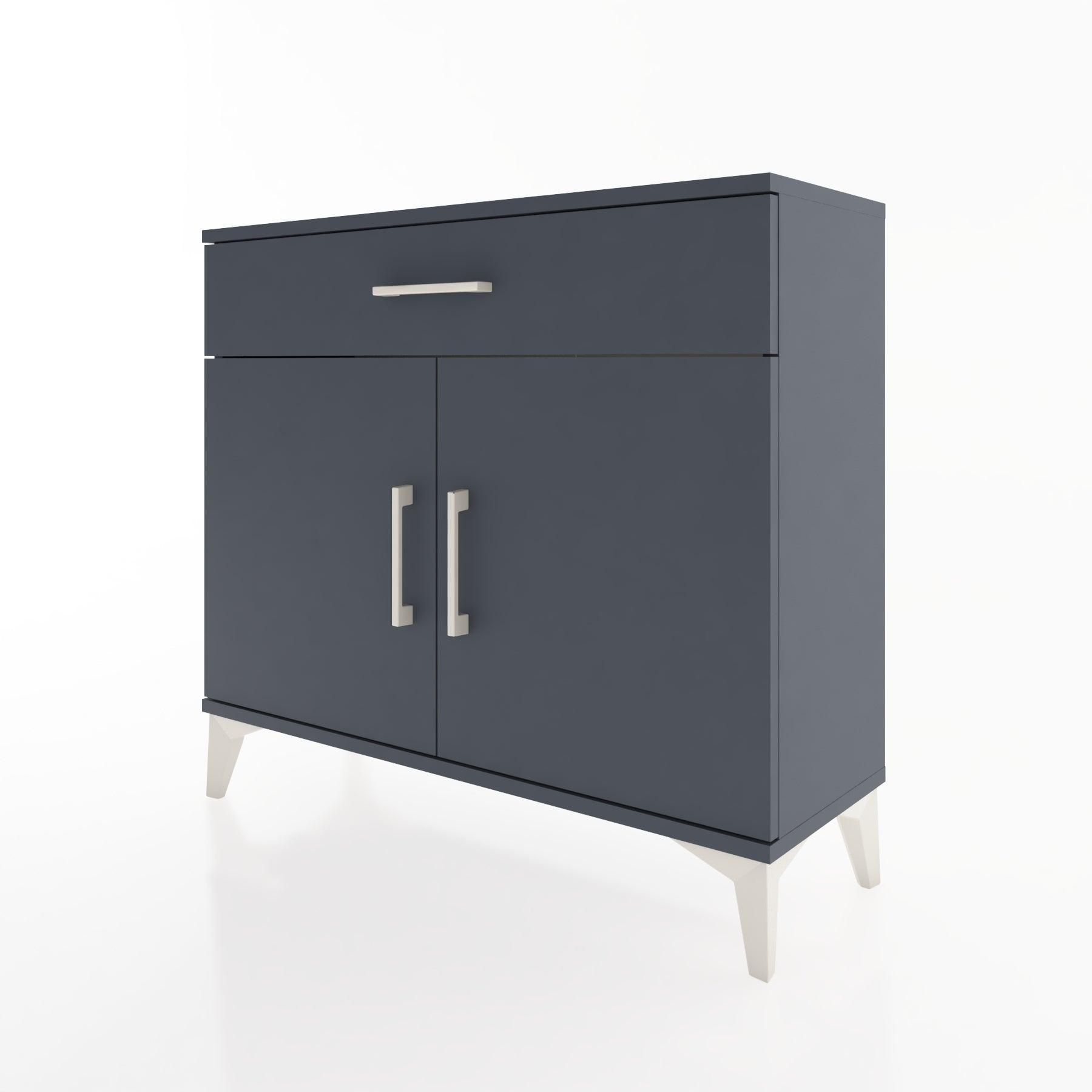 Woodntry Modüler Şifonyer Çekmece ve Kapaklı V1 88x30x68 cm Antrasit - Woodntry