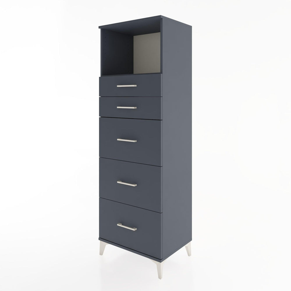 Woodntry Modular Cabinet Anthracite 60x44x170 cm with Drawers and Shelves CR49-2
