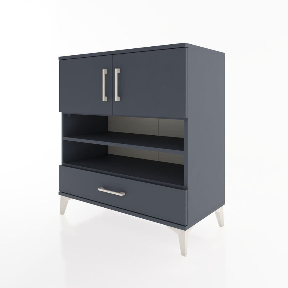 Woodntry Modüler Şifonyer Antrasit 88x44x84 cm Fonksiyonel F93-2