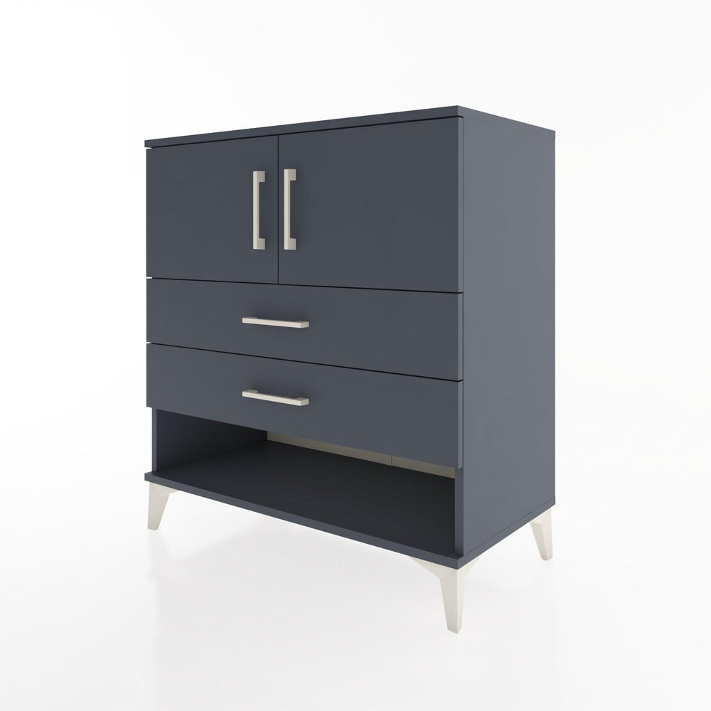 Woodntry Modüler Şifonyer Antrasit 88x44x84 cm Fonksiyonel F100-2