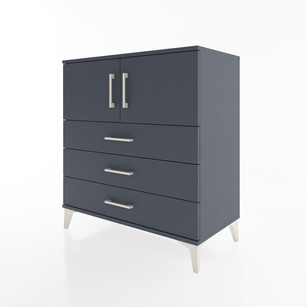 Woodntry Modular Dresser Anthracite 88x44x84 cm with Cover and Drawer KC98-2